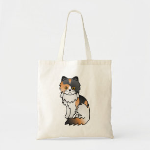 Bolso De Tela Ilustración de gato de dibujos animados adorable p