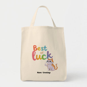 Bolso De Tela Ilustración de gato meme llorando sarcástico buena