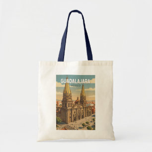 Bolso De Tela Ilustración de Guadalajara México Arte de Viaje Vi