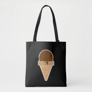 Bolso De Tela Ilustración de helado plano en clipart