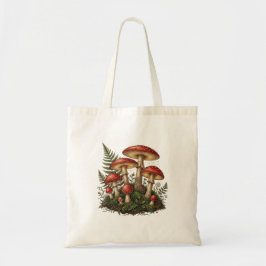 Bolso De Tela Ilustración de hongo Amanita muscaria vintage