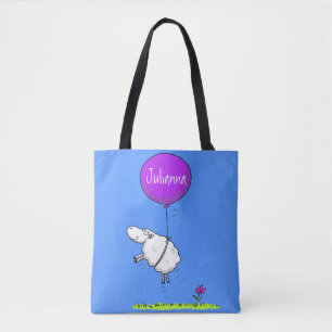 Bolso De Tela Ilustracion de humor de personalizado de globo de