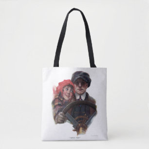 Bolso De Tela Ilustracion de invierno clásico y romántico