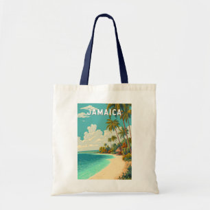 Bolso De Tela Ilustración de Jamaica Arte de Viaje Vintage