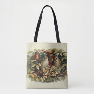 Bolso De Tela Ilustración de la naturaleza de hadas elfas y búho