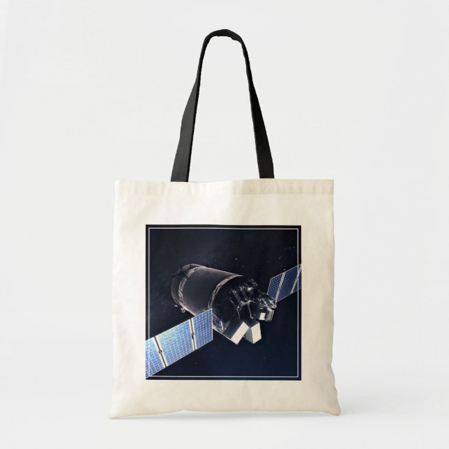 Bolso De Tela Ilustracion De La nave Dragon Xl. (Frente)