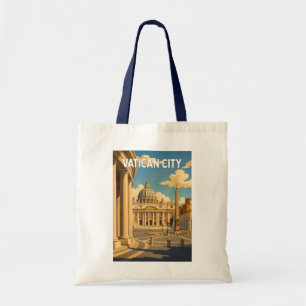 Bolso De Tela Ilustración de la Plaza de San Pedro en la Ciudad