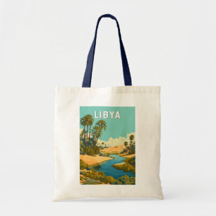 Bolso De Tela Ilustración de Libia Arte de Viaje Vintage