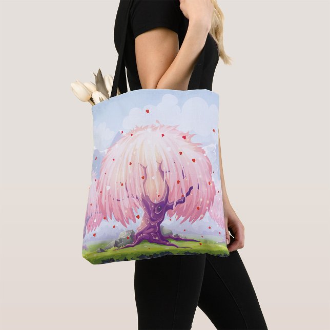 Bolso De Tela Ilustracion de los Árboles Rosa (Subido por el creador)