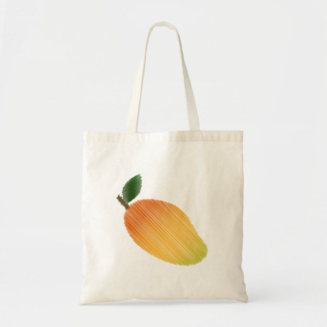 Bolso De Tela Ilustracion de Mango esbozado (Frente)