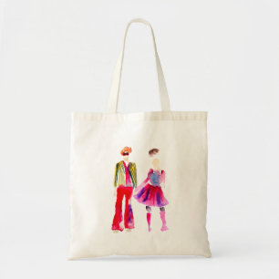 Bolso De Tela Ilustracion de moda acuarela boho