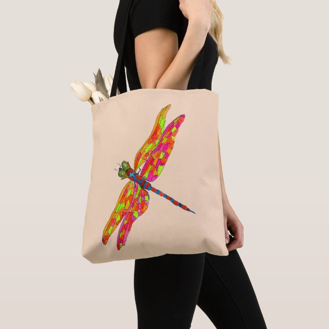 Bolso De Tela Ilustracion de neonatos de libélula (Detalle)