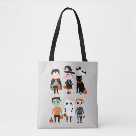 Bolso De Tela Ilustración de niños lindos trucos o trucos