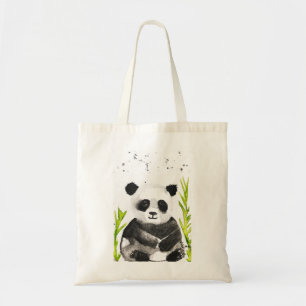 Bolso De Tela Ilustracion de oso panda Cute acuarela animal