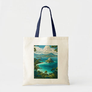 Bolso De Tela Ilustración de Papua Nueva Guinea Arte de Viaje Vi