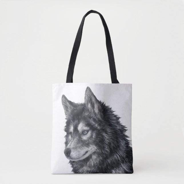 Bolso De Tela Ilustracion de perro de Balto (Anverso)