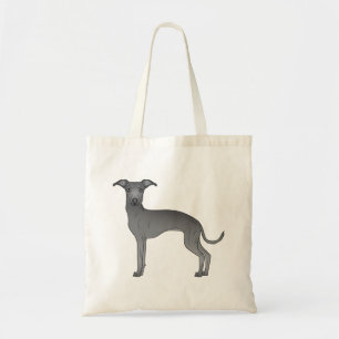 Bolso De Tela Ilustración de perro de dibujos animados galgo ita
