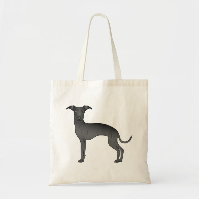 Bolso De Tela Ilustracion de perros de dibujos animados de Greyh (Frente)