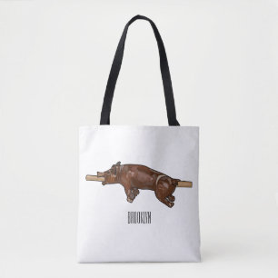Bolso De Tela Ilustracion de personalizado asado de cerdo / cerd