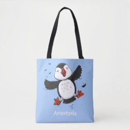 Bolso De Tela Ilustracion de personalizado azul del ataúd flotan