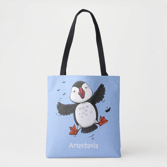 Bolso De Tela Ilustracion de personalizado azul del ataúd flotan (Anverso)