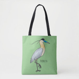 Bolso De Tela Ilustracion de personalizado de aves de garza