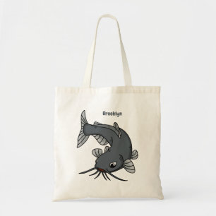 Bolso De Tela Ilustracion de personalizado de bagre cúbico