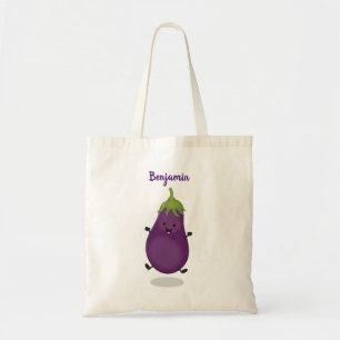 Bolso De Tela Ilustracion de personalizado de berenjenas de bere