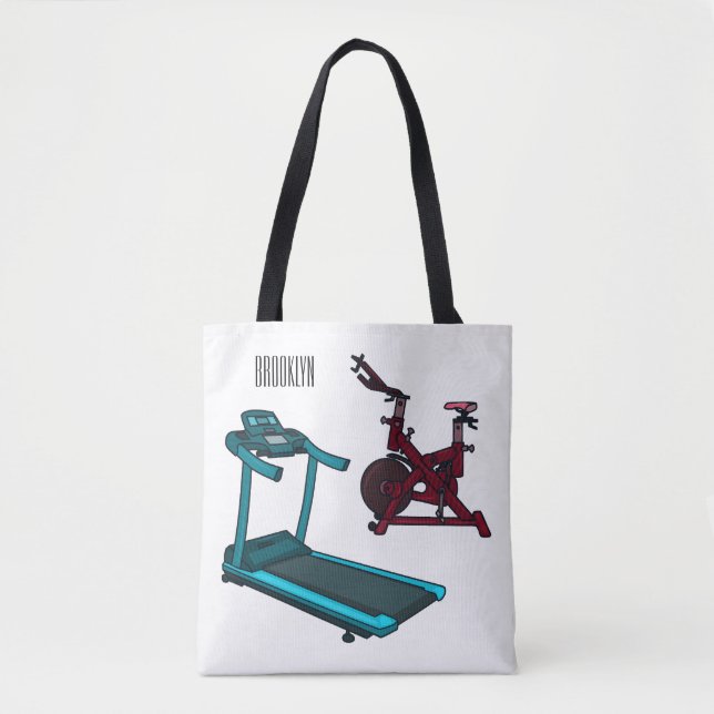 Bolso De Tela Ilustracion de personalizado de bicicletas de hila (Anverso)