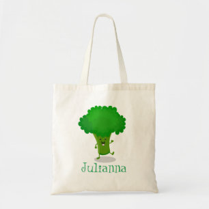 Bolso De Tela Ilustracion de personalizado de brócoli de danza d