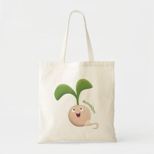 Bolso De Tela Ilustracion de personalizado de brote de semillas