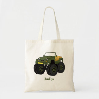 Bolso De Tela Ilustracion de personalizado de camión monstruo ve
