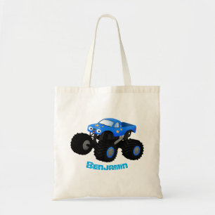 Bolso De Tela Ilustracion de personalizado de camión monstruoso