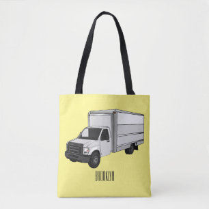 Bolso De Tela Ilustracion de personalizado de camiones de cajas