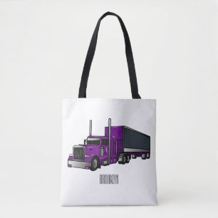 Bolso De Tela Ilustracion de personalizado de camiones semirremo