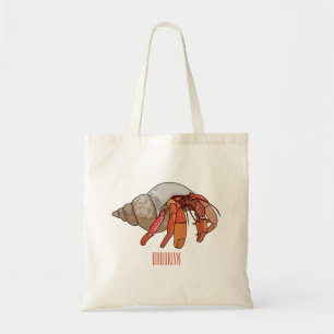 Bolso De Tela Ilustracion de personalizado de cangrejo ermitaño