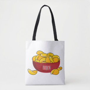Bolso De Tela Ilustracion de personalizado de chips de papa