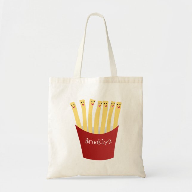 Bolso De Tela Ilustracion de personalizado de comida rápida de p (Frente)