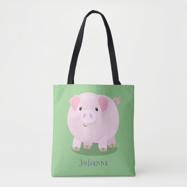 Bolso De Tela Ilustracion de personalizado de costillar de cacer (Anverso)