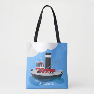 Bolso De Tela Ilustracion de personalizado de embarcaciones de a