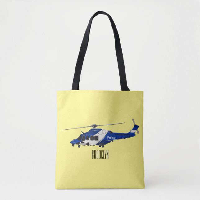 Bolso De Tela Ilustracion de personalizado de helicópteros de la (Anverso)