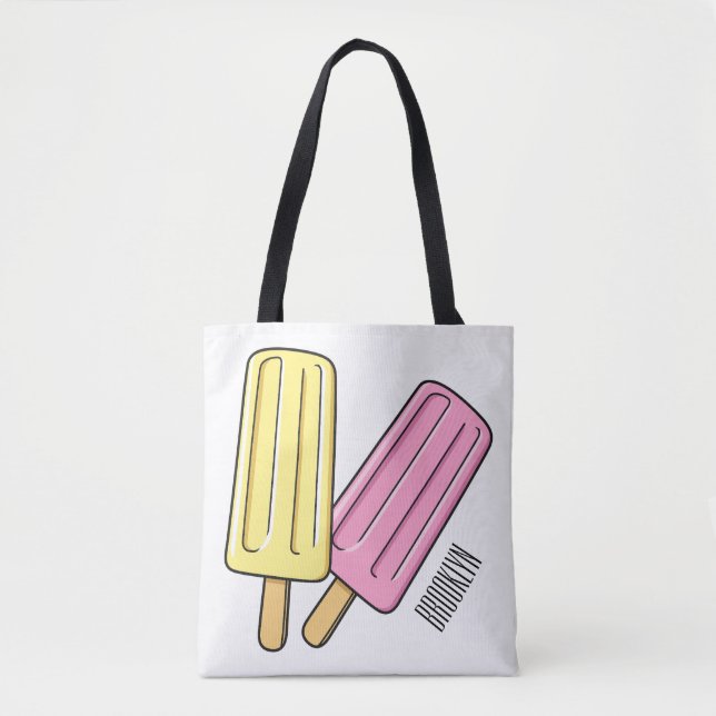 Bolso De Tela Ilustracion de personalizado de hielo (Anverso)
