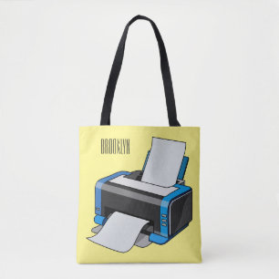 Bolso De Tela Ilustracion de personalizado de impresora