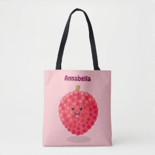 Bolso De Tela Ilustracion de personalizado de linché rosado