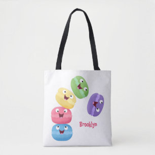Bolso De Tela Ilustracion de personalizado de macarons graciosos