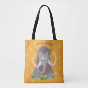 Bolso De Tela Ilustracion de personalizado de mamut bobo gracios