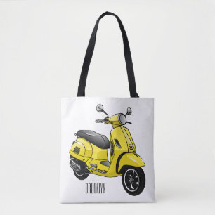 Bolso De Tela Ilustracion de personalizado de motocicleta con ci