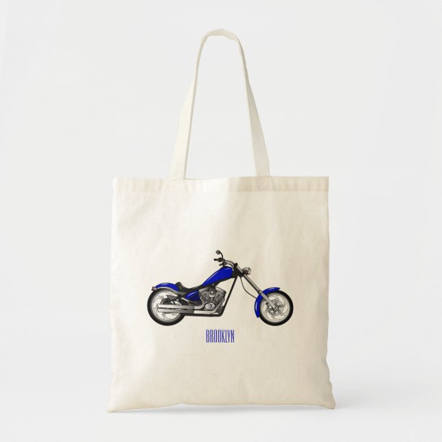 Bolso De Tela Ilustracion de personalizado de motocicleta de hel (Frente)