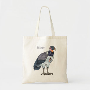 Bolso De Tela Ilustracion de personalizado de pájaro buitre rey
