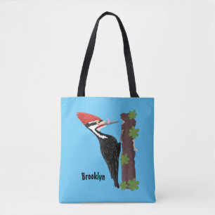 Bolso De Tela Ilustracion de personalizado de pájaros carpintero